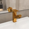 Rubinetto per Lavabo da Bagno Premium Funzione Estraibile Oro 157x172 mm