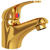 Rubinetto Miscelatore per Lavello da Bagno Colore Oro 13x10 cm