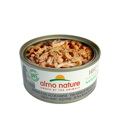 Almo Nature Scatoletta HFC Natural gusto Tonno e Acciughine per Gatti Adulti