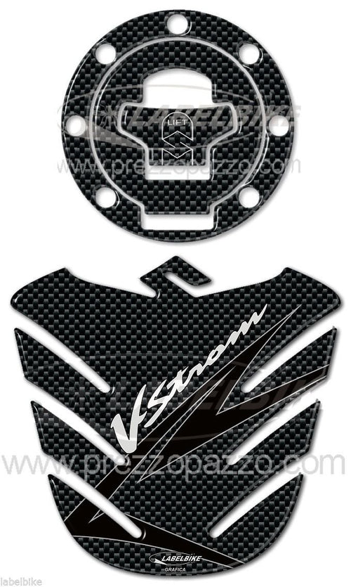 KIT ADESIVI 3D PROTEZIONE SERBATOIO COMPATIBILI per MOTO SUZUKI Vstrom 2002-2011