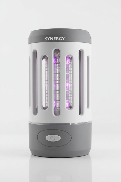 Elettroinsetticida Lampada Camping Batteria 3W 2In1 Ricaricabile- - Mm.70X70X120H. - Peso Gr.178 - Protezione Ipx4 - 1 Pezzi Syntesy