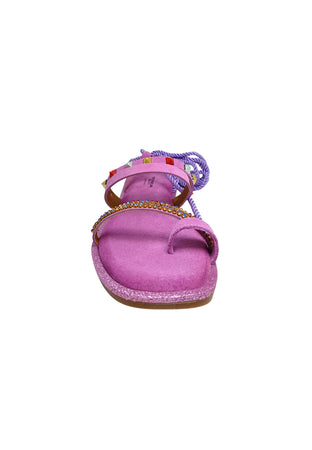 TOSCA BLU Scarpe Donna Tosca Blu Sandalo Hibiscus dalla forma semi quadrata, tomaia composta da trecce e fascette strassate e con micro borchie. da donna