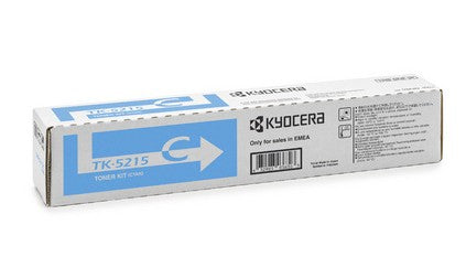 KYOCERA TK-5215C Toner Ciano per TASKalfa 406ci da 15.000 pagine A4 copertura 5%