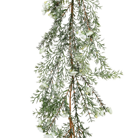 Festone tonda natalizia ghirlanda color Verde, decorazione da 180 cm