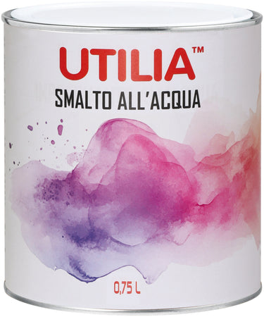 Utilia Smalto All'Acqua Ml. 750 Nero Lucido 6.00 Pz