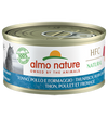 Almo Nature Scatoletta HFC Natural gusto Tonno Pollo e Formaggio per Gatti Adulti