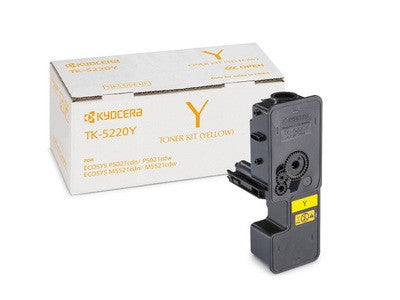 KYOCERA TK-5220Y Toner Kit Giallo per ECOSYS P5021cdn/cdw e ECOSYS M5521cdn/cdw da 1.200 pagine in f