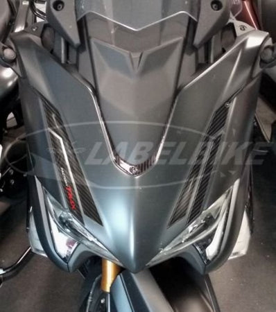 kit ADESIVI-stickers 3D COMPATIBILI per YAMAHA FRONTALE TMAX 530 Carbon 2017-2019