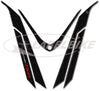 kit ADESIVI-stickers 3D COMPATIBILI per YAMAHA FRONTALE TMAX 530 Carbon 2017-2019