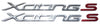 2 ADESIVI 3D SCRITTE XCITING S compatibili per Scooter KYMCO 400i 2018 - 2023