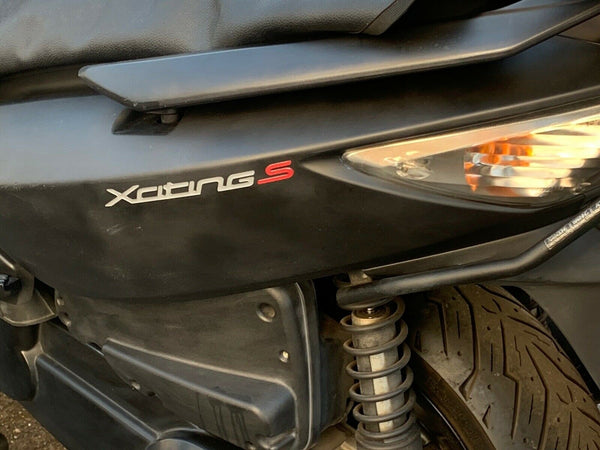 2 ADESIVI 3D SCRITTE XCITING S compatibili per Scooter KYMCO 400i 2018 - 2023
