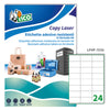 Poliestere Adesivo Lp4P Bianco 70Fg A4 70X36Mm (24Et/Fg Laser Tico
