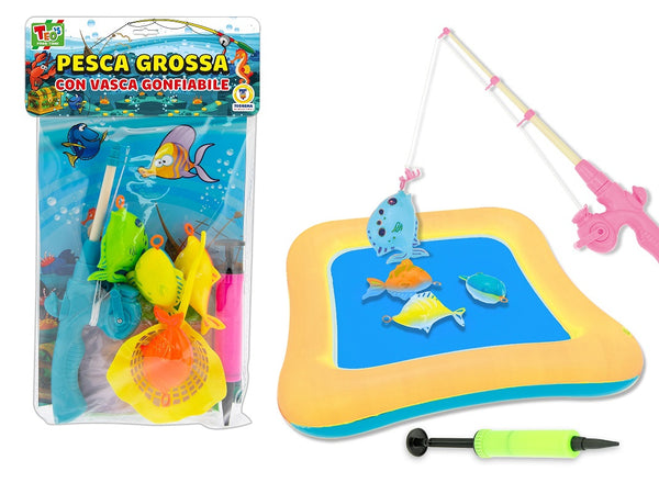 Teo's - Pesca con Vasca Gonfiabile e Accessori 2 Modalità