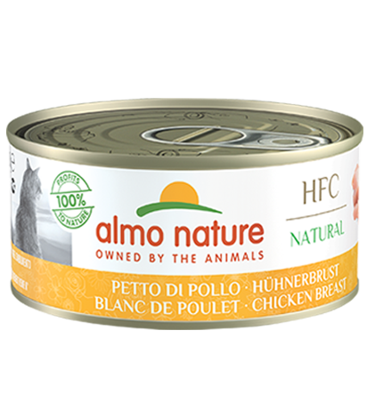 Almo Nature Scatoletta HFC Natural gusto petto di Pollo per Gatti Adulti