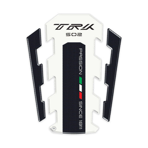 PARASERBATOIO RESINATO 3D PROTEZIONE compatibile per moto BENELLI TRK 502 Bianco