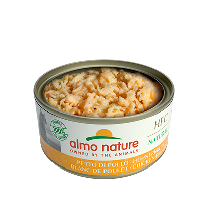 Almo Nature Scatoletta HFC Natural gusto petto di Pollo per Gatti Adulti