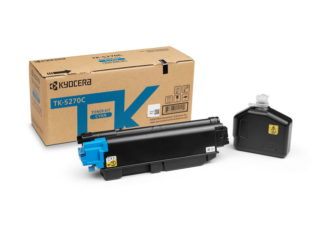 KYOCERA TK-5270C Toner Kit Ciano: 6.000 pagine A4 (ISO/IEC 19798) per ECOSYS M-6x30cidn/P-6230cdn