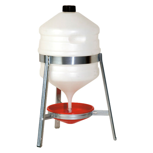 Abbeveratoio A Serbatoio Per Polli 'Saturno' Cm. 45X71 H. - Lt. 30 - Senza Marca