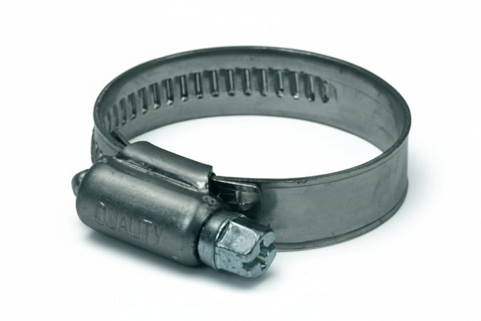 Fascetta Stringitubo In Acciaio Inox Aisi 430 Mm.12,7- - Ø Mm.107/127 - 10 Pezzi Quality