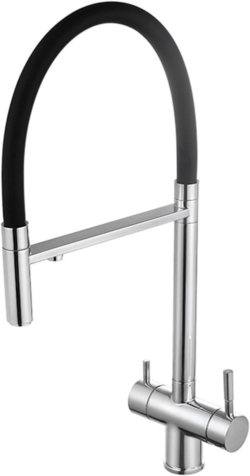 Monocomando Lavello 3 Vie Missouri Accaio Inox Rubinetto Cucina