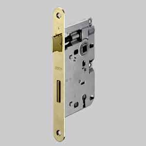 Serrature Per Porte In Legno Patent Bordo Tondo 'Mod. 570' Agb E50 - Bronzata - Agb