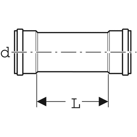 Tubo Geberit Pp-Hts A 1 Bicchiere Dm 40 - 200 Cm - 10 Pezzi - Geberit