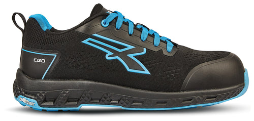 U-Power Scarpe Antinfortunistica Basse S1Ps Hi Hro Fo Sr Red Ego Deon Esd Col.Nero/Azzurro Mis. 40