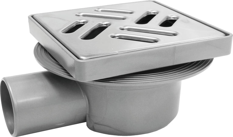 Chiusino Regolabile Con Griglia In Acciaio Cm. 11X11 - Ø Mm. 40