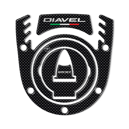 KIT ADESIVI 3D PROTEZIONE TAPPO SERBATOIO compatibili con MOTO DUCATI DIAVEL