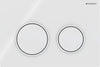 Placca Di Comando Omega 20 Doppio Tasto Bianco Bianco Opaco Geberit 115.085.11.1