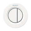 Comando Pneumatico 01 Doppio Tasto Versione Incasso Bianco Geberit 116.043.11.1