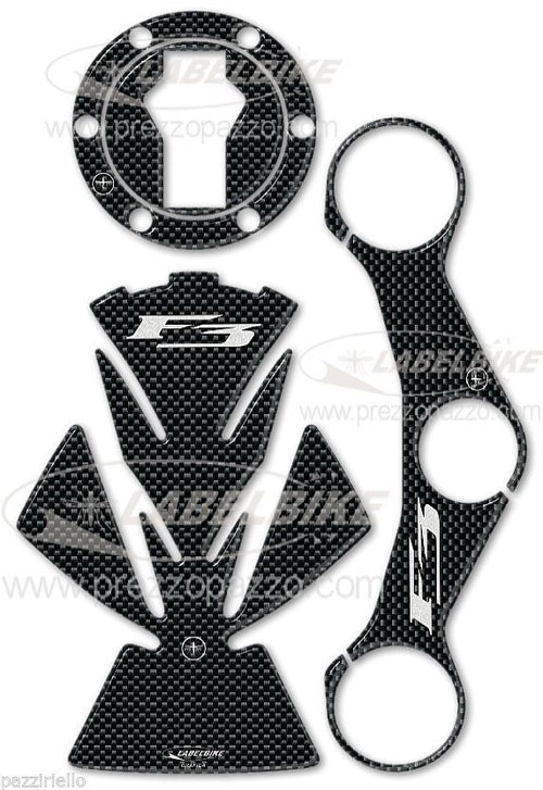 KIT ADESIVI in resina 3D pretezioni Stickers compatibili per moto MV AGUSTA F3