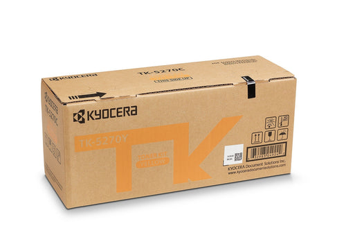 KYOCERA TK-5270Y Toner Kit Giallo: 6.000 pagine A4 (ISO/IEC 19798) per ECOSYS M-6x30cidn/P-6230cdn