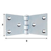 Cerniera Coda Di Rondine 3 Fori 94X50 Mm- 24,0 Pz
