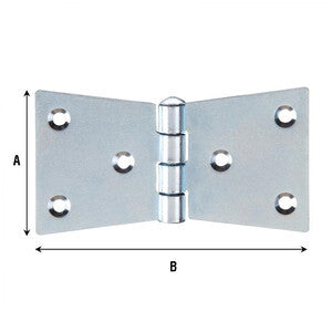 Cerniera Coda Di Rondine 4 Fori 110X55 Mm- 24,0 Pz