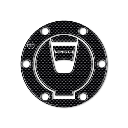 ADESIVO 3D CARBONIO Tappo Serbatoio KEYLESS per MOTO DUCATI MULTISTRADA 1260