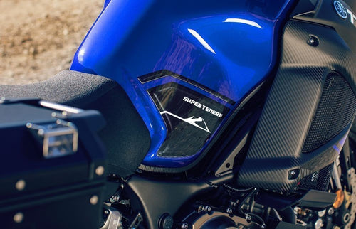 2 ADESIVI gel 3D PROTEZIONI LATERALI compatibili PER MOTO YAMAHA SUPER TENERE