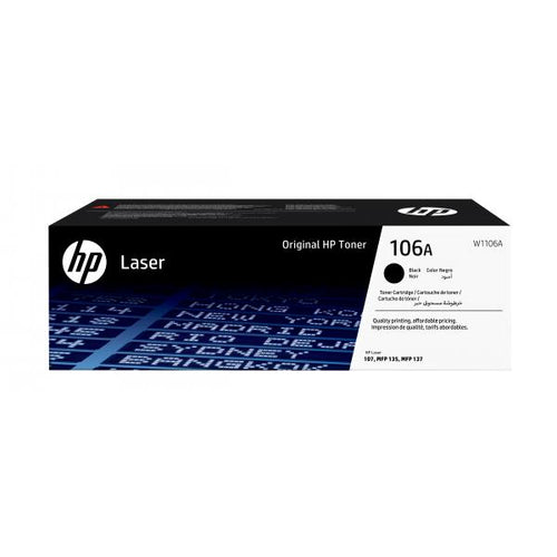 TONER COMPATIBILE - 106A W1106A Cartuccia Originale da 1000 Pagine, con Stampanti LaserJet Serie 100 e Laserjet Serie MFP 130, Nero