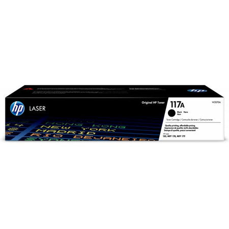 Cartuccia toner nero originale HP 117A W2070A per stampanti HP Laser 150 e stampanti multifunzione HP Laser 178/179