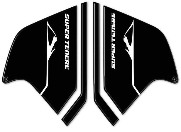 2 ADESIVI gel 3D PROTEZIONI LATERALI compatibili PER MOTO YAMAHA SUPER TENERE