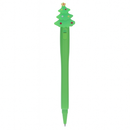 Penna a sfera di natale con luce per decorazioni natalizie