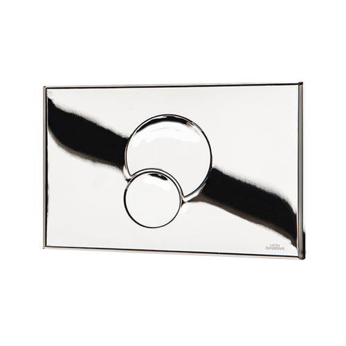 Placca Di Comando Due Tasti Modello Fidia Duo - Cromata Lucida - Kar