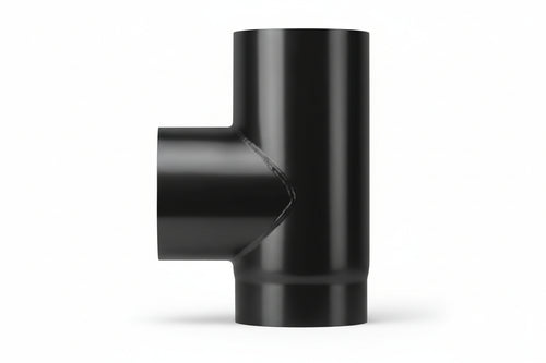 Raccordo A T F/F Porcell. Per Stufe Legna Nero Opaco Pesante Mm.1,2- - Ø Cm.13 - 1 Pezzi Save