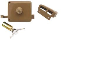 Serratura Portoncino Catenaccio+Scrocco Doppio Cilindro Fisso 2 Mand.- - Mm.60 Sx (P2060300) - 1 Pezzi Facchinetti