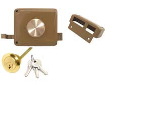 Serratura Portoncino Cil. Stacc. Pomolo Int. Catenaccio+Scrocco 2 Mand- - Mm.60 Dx (2030260271) - 1 Pezzi Facchinetti