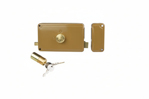 Serratura Portoncino Catenaccio+Scrocco Doppio Cilindro Fisso 3 Mand.- - Mm.70 Sx (P3070300) - 1 Pezzi Facchinetti
