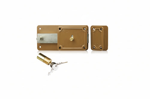Ferroglietto Solo Catenaccio 6 Mandate Cilindro Fisso- - Mm.70 Dx (P6070100) - 2 Pezzi Facchinetti