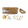 Ferroglietto Catenaccio+Scrocco Separato Cilindro Staccato 6 Mandate- - Mm.60 Dx (P6560200) - 2 Pezzi Facchinetti