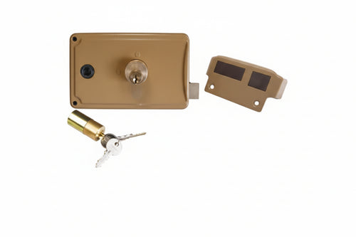 Serratura Cancello Caten.+Scr. Quadro Man. Doppio Cil. Fisso 3 Mand.- - Mm.60 Dx (P3360100) - 1 Pezzi Facchinetti
