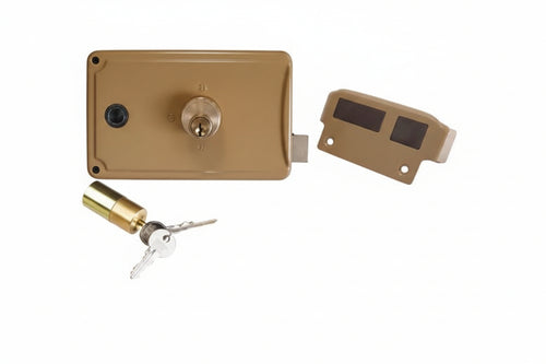 Serratura Cancello Caten.+Scr. Quadro Man. Doppio Cil. Fisso 3 Mand.- - Mm.60 Sx (P3360300) - 1 Pezzi Facchinetti